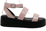 Women’s Open Toe Ankle Strap Platform Wedge Sandals Kona by SODA