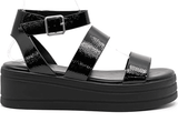 Women’s Open Toe Ankle Strap Platform Wedge Sandals Kona by SODA
