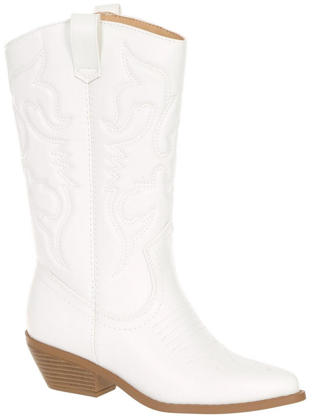 White Women's Rerun Cowboy Boots - Soda
