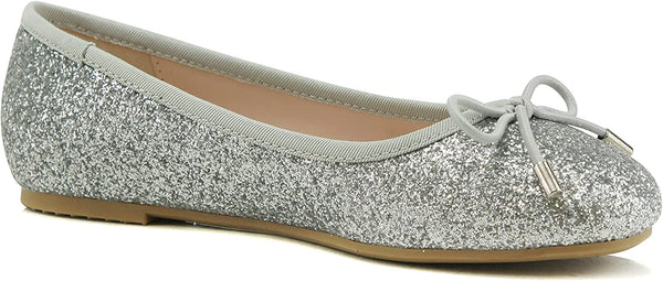 Silver Girls Soda Little Kid Sparkle Ballet Shoes | Shoe Time