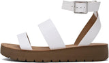 Soda Two Band Ankle Strap Flat Sandals Dabster | Shoe Time